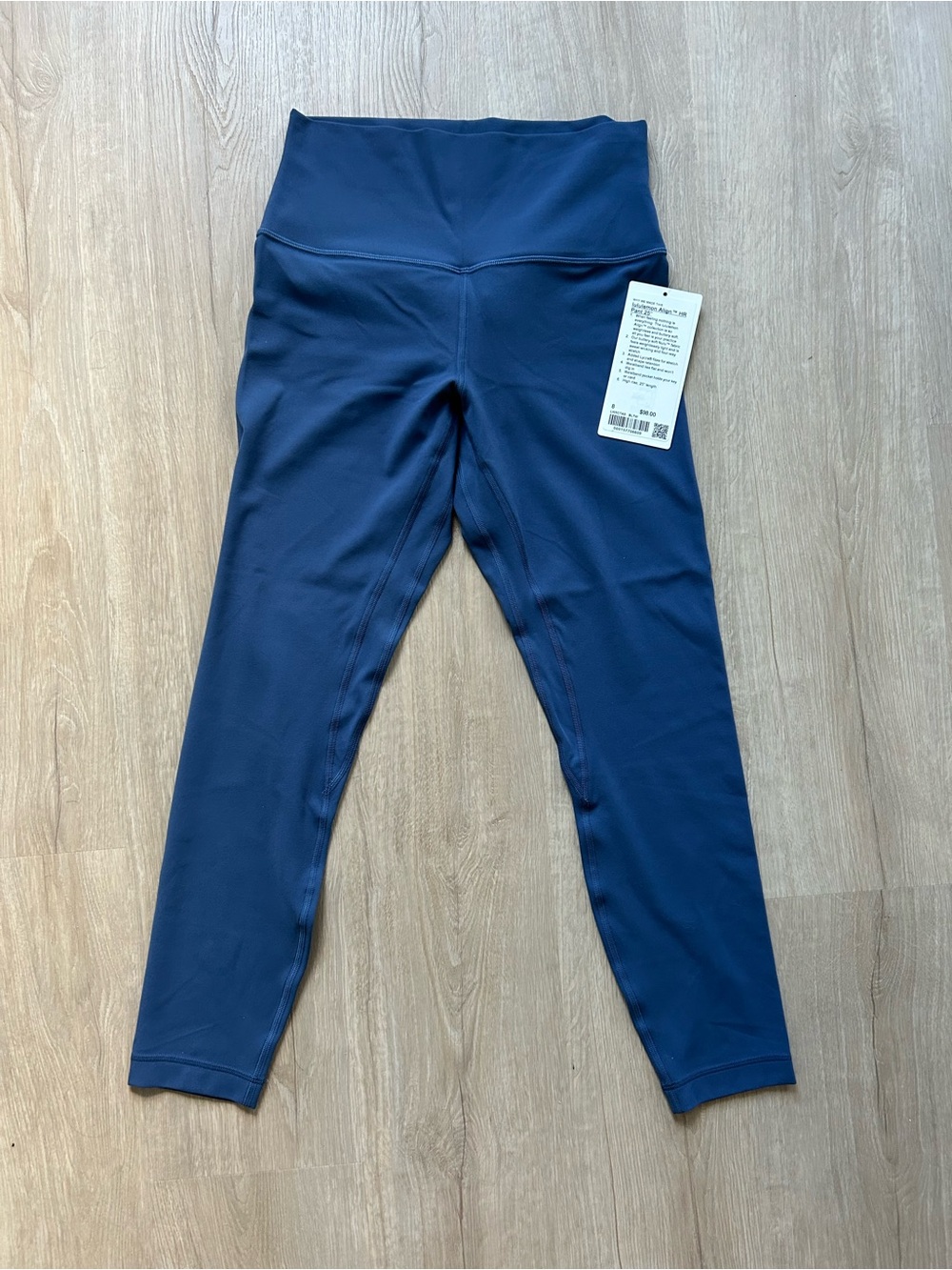 Lululemon Align High Rise Leggings 25” length in Blue Twill Size 8